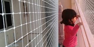 Children Safety Nets photo showing installed mesh/grill detail by AJD Enterprises, Chennai